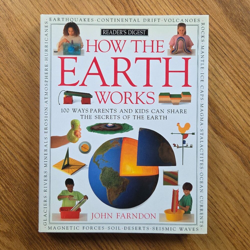How The Earth Works Vintage Children's Science Book by John Farndon